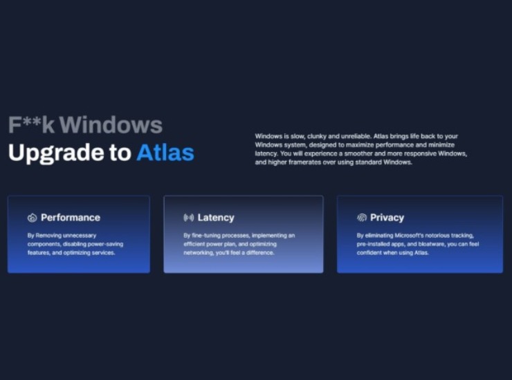 Messaggio sviluppatore AtlasOS newsvideogame 20230427