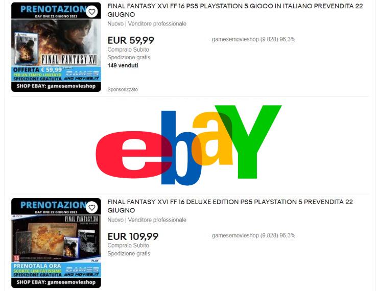Offerte Final Fantasy 16 eBay newsvideogame 20230416