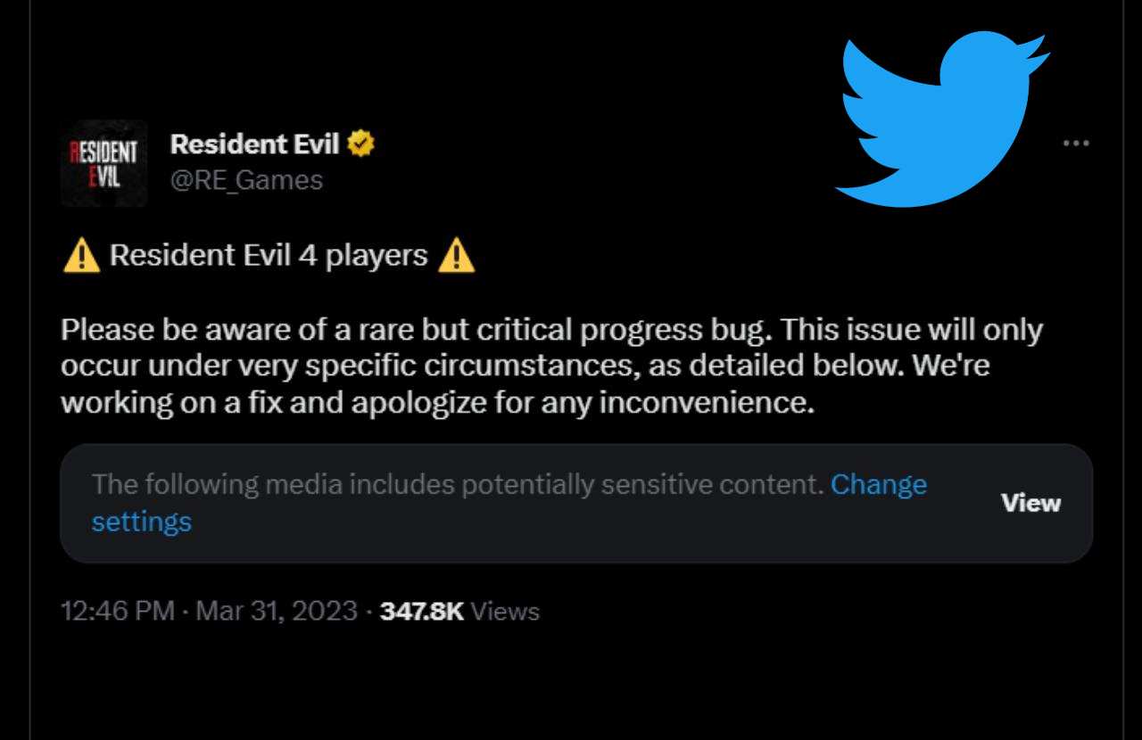 Tweet Resident Evil bug newsvideogame 20230403